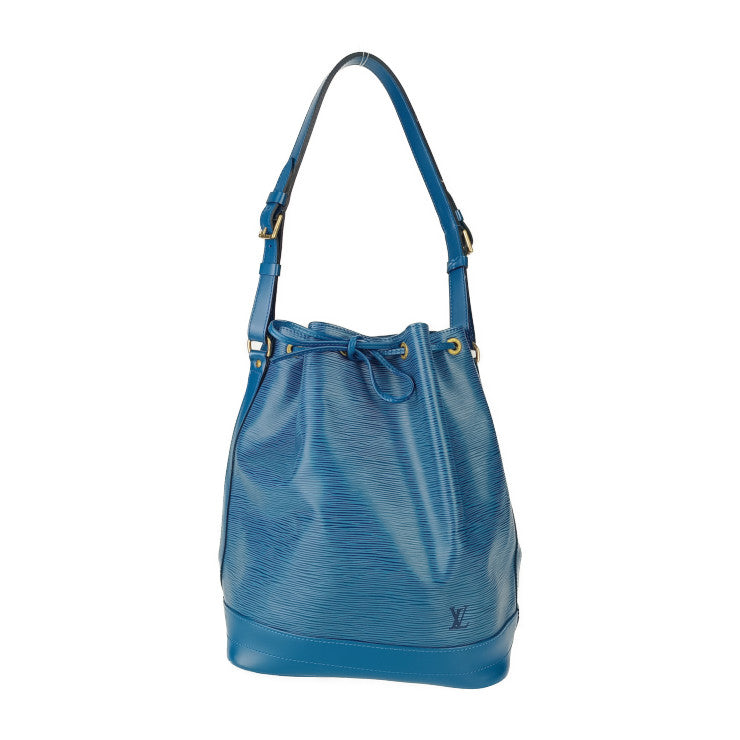 美品 LOUIS VUITTON ルイ ヴィトン ショルダーバッグ ノエ M44005 トレドブルー ゴールド金具 エピレザー レディース 巾着型