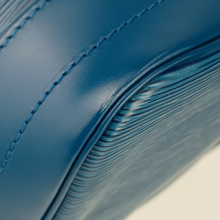 美品 LOUIS VUITTON ルイ ヴィトン ショルダーバッグ ノエ M44005 トレドブルー ゴールド金具 エピレザー レディース 巾着型