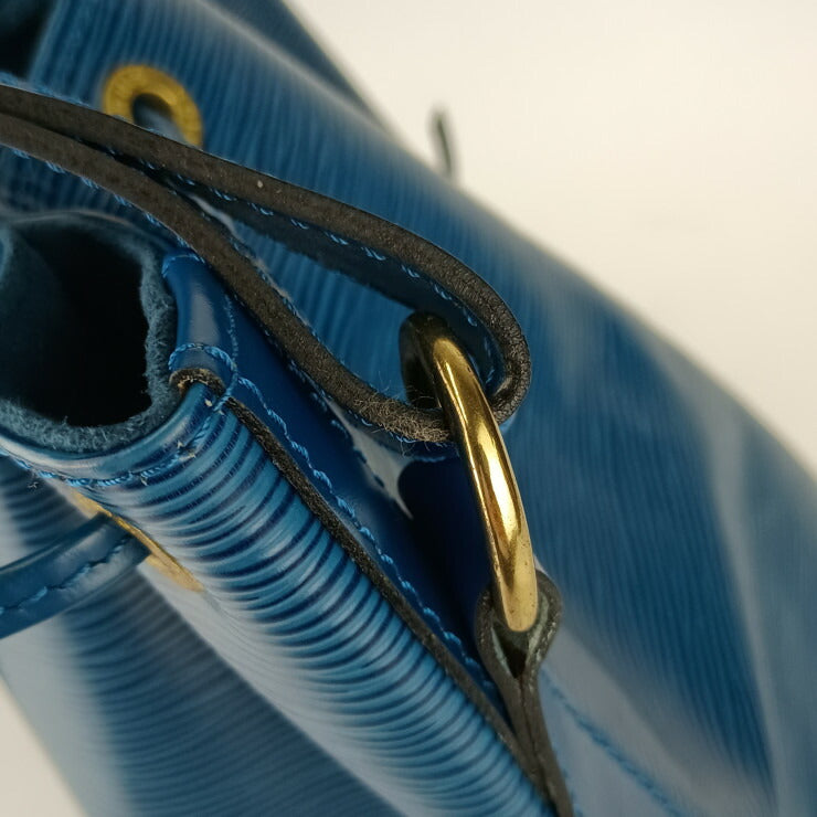 美品 LOUIS VUITTON ルイ ヴィトン ショルダーバッグ ノエ M44005 トレドブルー ゴールド金具 エピレザー レディース 巾着型