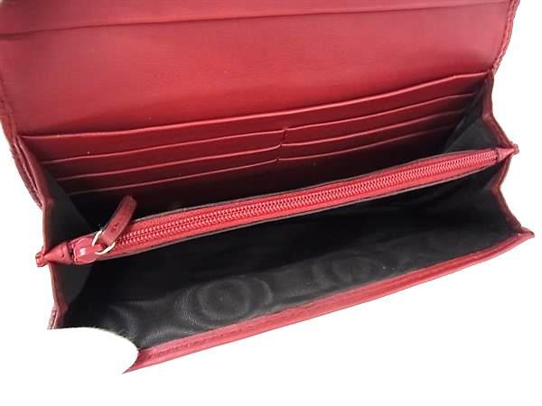 美品 GUCCI グッチ 長財布 マイクログッチシマ 449396 レッド系 グッチッシマ レザー ユニセックス GG柄