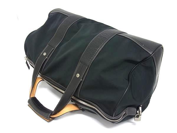 美品 COACH コーチ ボストンバッグ 5050 ブラック系 ナイロン×レザー ユニセックス 斜め掛け 2WAY