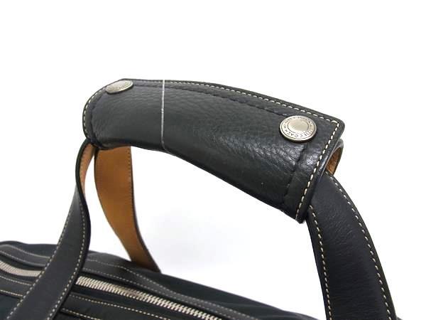 美品 COACH コーチ ボストンバッグ 5050 ブラック系 ナイロン×レザー ユニセックス 斜め掛け 2WAY