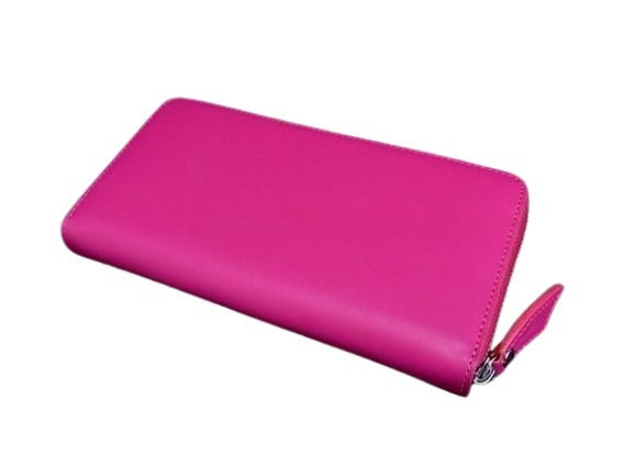 Vivienne Westwood ヴィヴィアンウエストウッド 財布 アングロマニア - フューシャ レザー レディース オーブ ラウンドファスナー 長財布 シルバー金具 新品未使用展示品