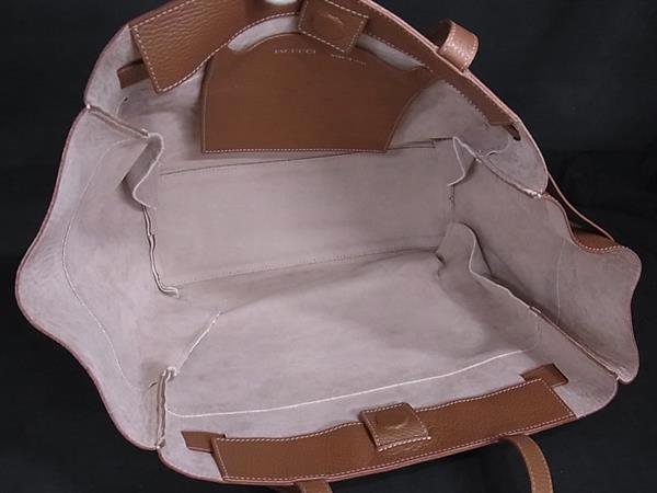 IACUCCI イアクッチ ハンドバッグ - ベージュ ブラウン キャンバス×レザー レディース 美品