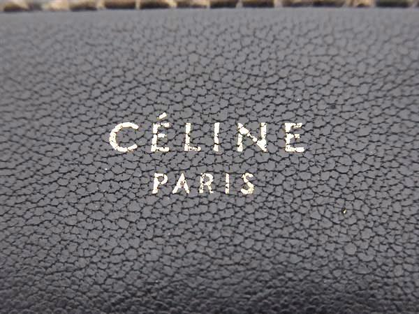 CELINE セリーヌ 財布 ラージジップドマルチファンクション 102623RTB.15KH ブラック ブラウン レザー ユニセックス ラウンドファスナー 長財布 パイソン調
