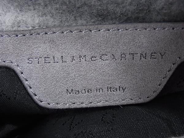 STELLA McCARTNEY ステラ マッカートニー ショルダーバッグ ファラベラ - グレー ファー レディース 2WAY シルバー金具 美品