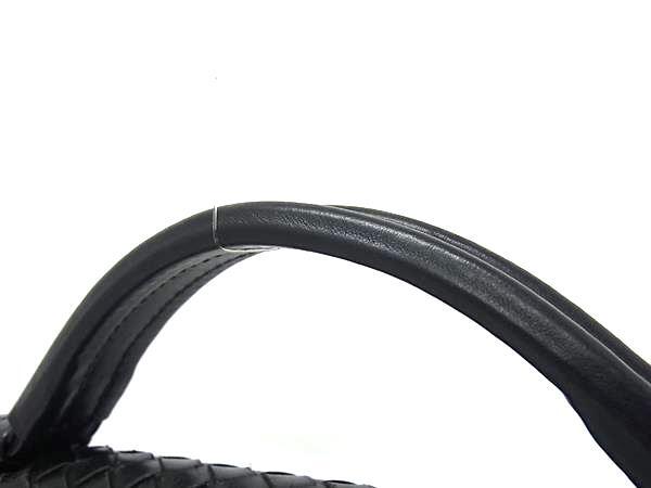 BOTTEGA VENETA ボッテガヴェネタ ビジネスバッグ イントレチャート 122139 ブラック レザー メンズ シルバー金具