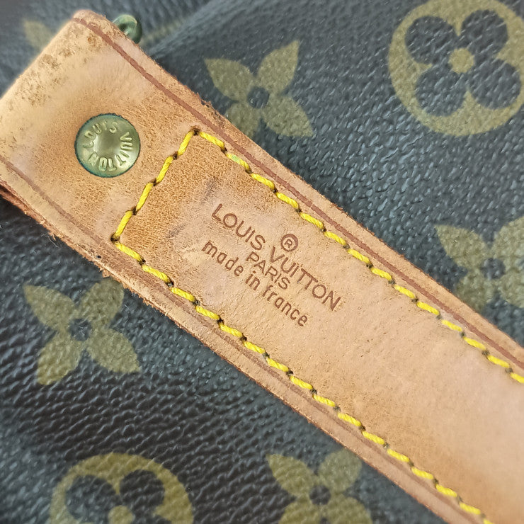 LOUIS VUITTON ルイヴィトン ボストンバッグ モノグラム キーポル バンドリエール 55 M41414 ブラウン PVC レザー ユニセックス ゴールド金具