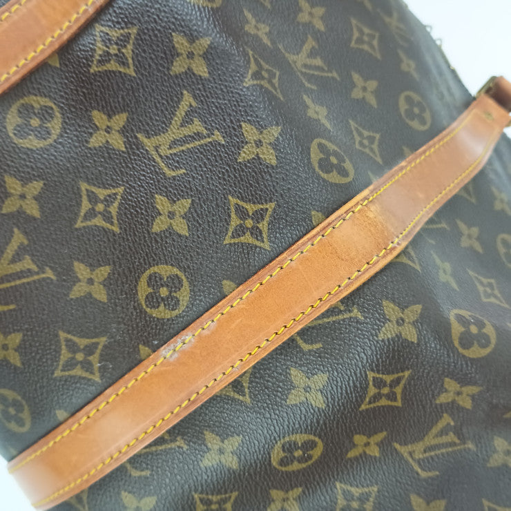 LOUIS VUITTON ルイヴィトン ボストンバッグ モノグラム キーポル バンドリエール 55 M41414 ブラウン PVC レザー ユニセックス ゴールド金具
