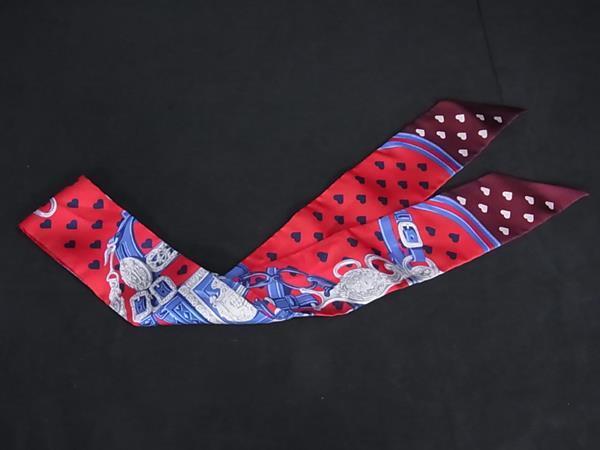 HERMES エルメス スカーフ ツイリー Brides de Gala Love ブリッド ドゥ ガラ ラヴ マルチカラー シルク100％ レディース リボンスカーフ 美品