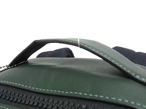 COACH コーチ リュックサック シグネチャー CE489 グレー グリーン レザー メンズ 新品未使用展示品