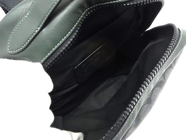 COACH コーチ リュックサック シグネチャー CE489 グレー グリーン レザー メンズ 新品未使用展示品