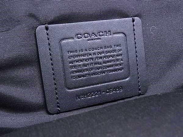 COACH コーチ リュックサック シグネチャー CE489 グレー グリーン レザー メンズ 新品未使用展示品