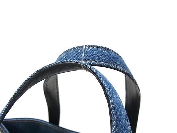 COACH コーチ トートバッグ フィールド トート 30 89163 ブルー系 デニム×レザー レディース 2WAY ショルダーバッグ ゴールド金具 美品