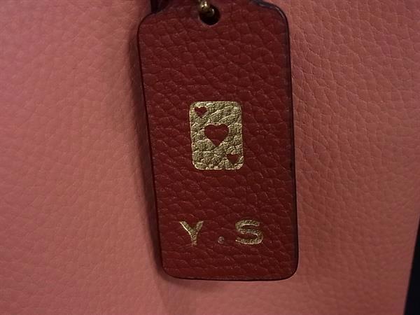 COACH コーチ ハンドバッグ ウィロウ トート 24 カラーブロック C8561 ピンク系 レザー レディース 2WAY ショルダーバッグ ゴールド金具 美品