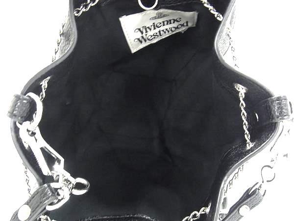 Vivienne Westwood ヴィヴィアンウエストウッド ショルダーバッグ クリッシー スモール - ブラック レザー レディース シルバー金具 超美品