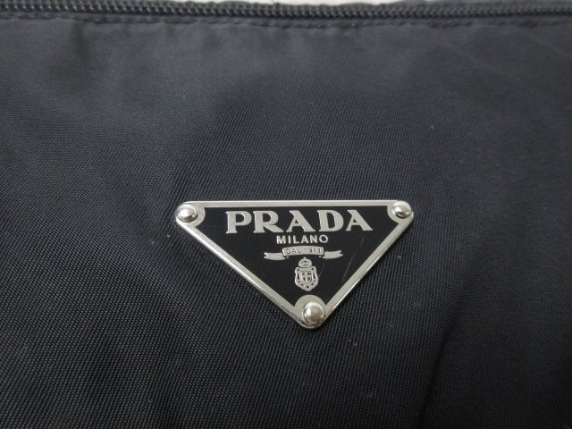 PRADA プラダ ショルダーバッグ トライアングルロゴ BT8994 ブラック ナイロン×レザー ユニセックス 三角ロゴマーク 白タグ シルバー金具