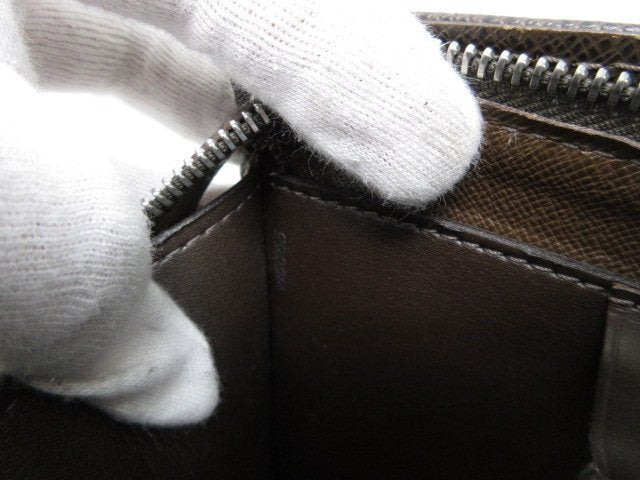 LOUIS VUITTON ルイヴィトン ビジネスバッグ ポルトドキュマン ロザン M30058 グリズリ タイガ メンズ シルバー金具