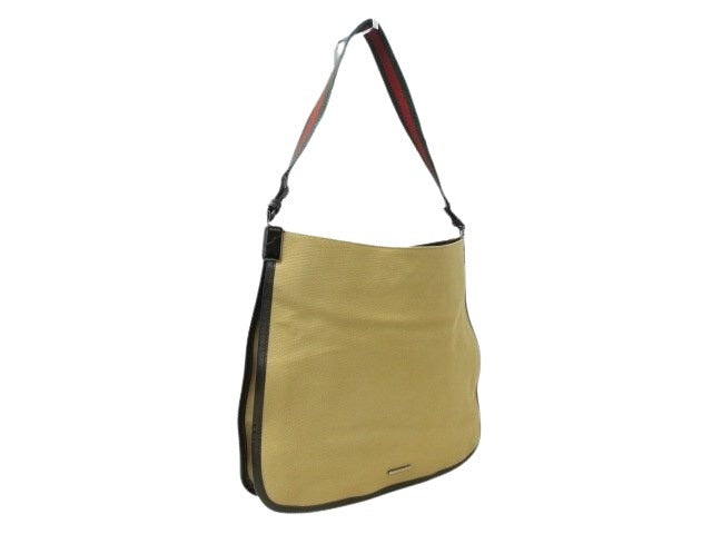 GUCCI グッチ ショルダーバッグ バッグ シェリーライン 001・4321 ベージュ系 キャンバス×レザー レディース シルバー金具