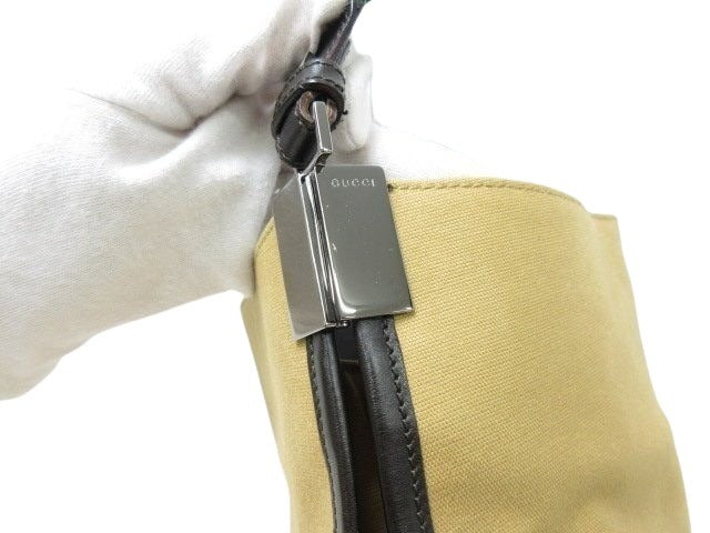 GUCCI グッチ ショルダーバッグ バッグ シェリーライン 001・4321 ベージュ系 キャンバス×レザー レディース シルバー金具