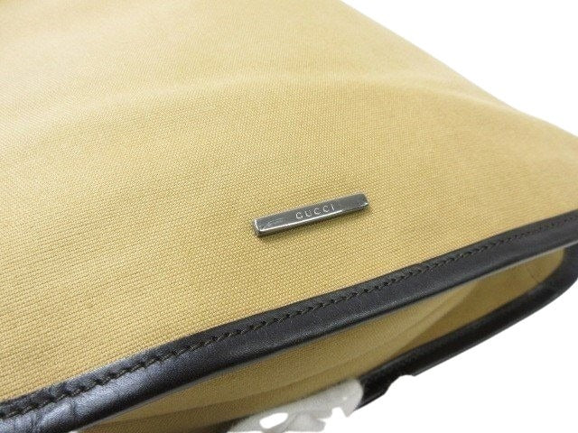 GUCCI グッチ ショルダーバッグ バッグ シェリーライン 001・4321 ベージュ系 キャンバス×レザー レディース シルバー金具