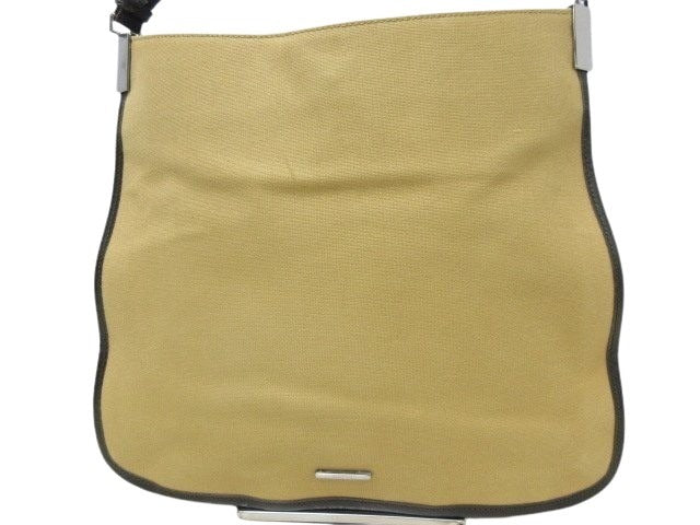 GUCCI グッチ ショルダーバッグ バッグ シェリーライン 001・4321 ベージュ系 キャンバス×レザー レディース シルバー金具