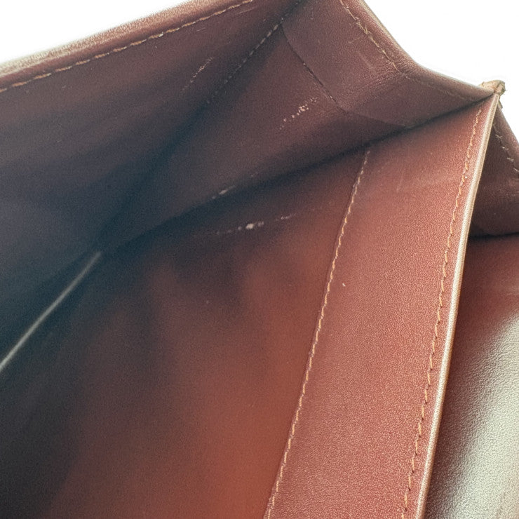 Cartier カルティエ ビジネスバッグ マストライン ブリーフケース - ボルドー レザー メンズ ゴールド金具