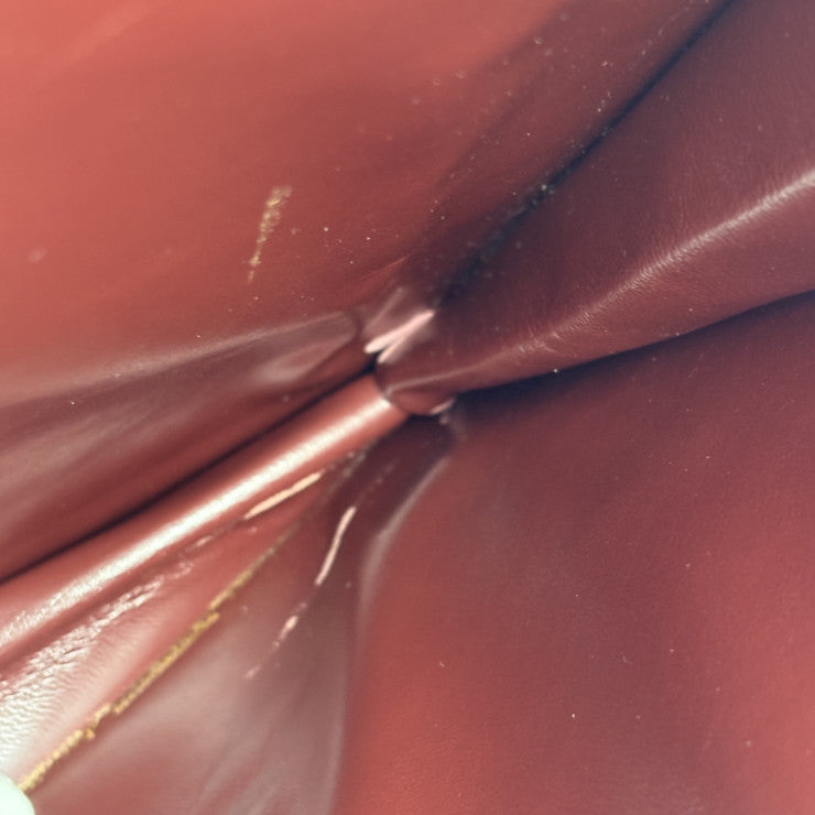 Cartier カルティエ ビジネスバッグ マストライン ブリーフケース - ボルドー レザー メンズ ゴールド金具