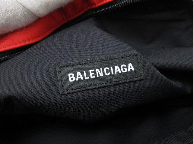 BALENCIAGA バレンシアガ ボディバッグ WFP コラボ ウィール 539522 レッド×ブラック ナイロン ユニセックス 新品未使用展示品