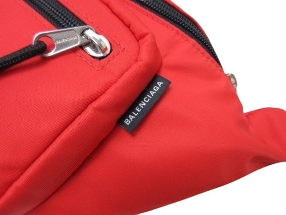 BALENCIAGA バレンシアガ ボディバッグ WFP コラボ ウィール 539522 レッド×ブラック ナイロン ユニセックス 新品未使用展示品