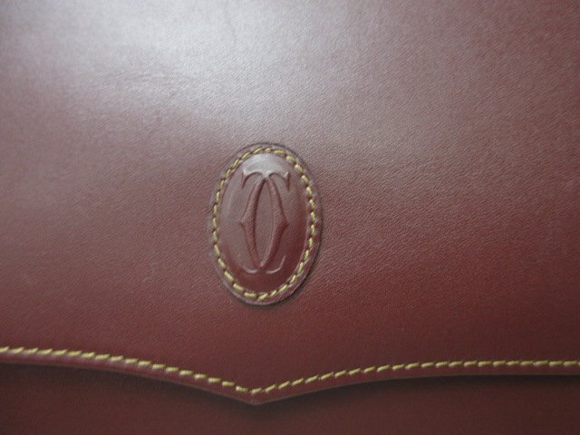 Cartier カルティエ ショルダーバッグ マストライン - ボルドー レザー レディース