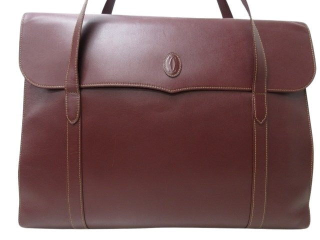 Cartier カルティエ ショルダーバッグ マストライン - ボルドー レザー レディース