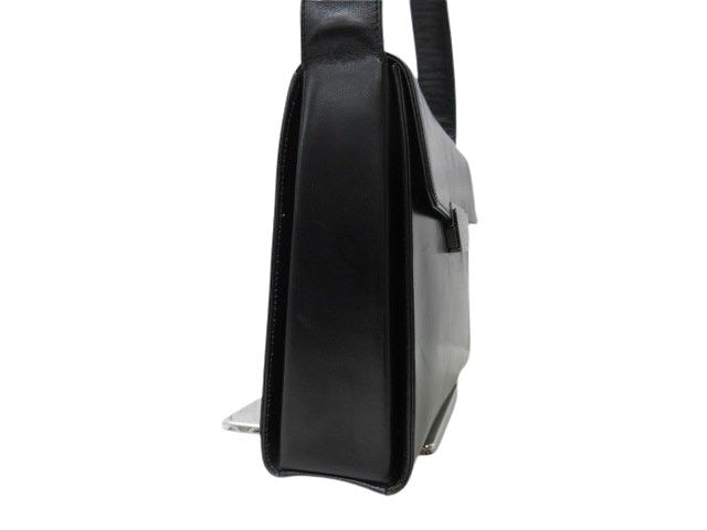 PRADA プラダ ショルダーバッグ - - ブラック レザー レディース 白タグ ブラック金具