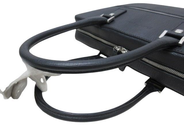 Ferragamo フェラガモ ビジネスバッグ リバイバル FZ-24 9477 ブラック レザー メンズ シルバー金具 美品