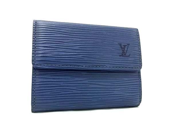 LOUIS VUITTON ルイヴィトン コインケース ラドロー M6330G ミルティーユ ブルー エピ ユニセックス 美品