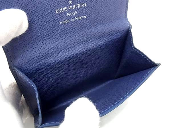 LOUIS VUITTON ルイヴィトン コインケース ラドロー M6330G ミルティーユ ブルー エピ ユニセックス 美品