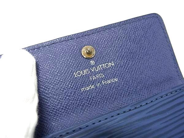 LOUIS VUITTON ルイヴィトン コインケース ラドロー M6330G ミルティーユ ブルー エピ ユニセックス 美品