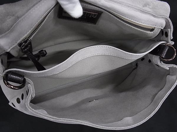 ZANELLATO ザネラート ハンドバッグ ポスティーナ - グレージュ ブラウン ヌバック ユニセックス 2WAY ブロンズ金具 美品