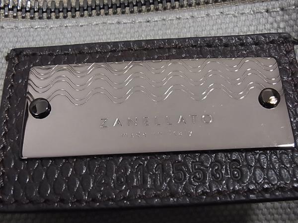 ZANELLATO ザネラート ハンドバッグ ポスティーナ - グレージュ ブラウン ヌバック ユニセックス 2WAY ブロンズ金具 美品