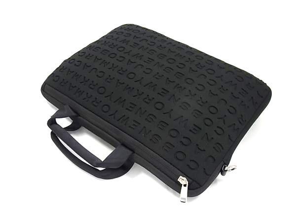 MARC JACOBS マークジェイコブス ハンドバッグ - - ブラック ナイロン ユニセックス PC用バッグ 2WAY シルバー金具 美品