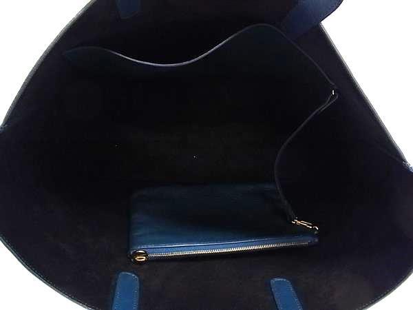 TIFFANY＆Co ティファニー トートバッグ - - ブルー系 レザー レディース 美品