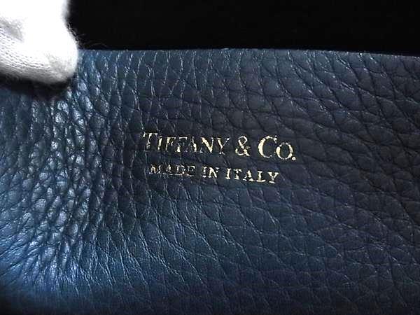TIFFANY＆Co ティファニー トートバッグ - - ブルー系 レザー レディース 美品