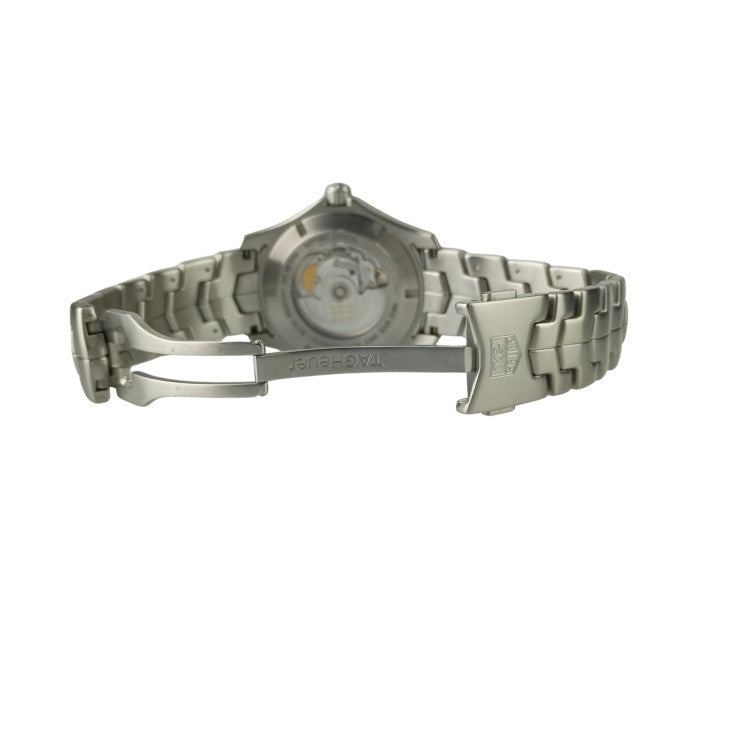 TAG Heuer タグホイヤー 時計 リンクキャリバー5 WJ201A ブラック文字盤 SS SS メンズ バックスケルトン 美品