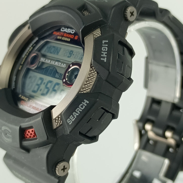 CASIO カシオ 時計 G-SHOCK MASTER OF G - SEA ガルフマン GW-9110-1JF ブラック文字盤 TI ラバー メンズ 美品