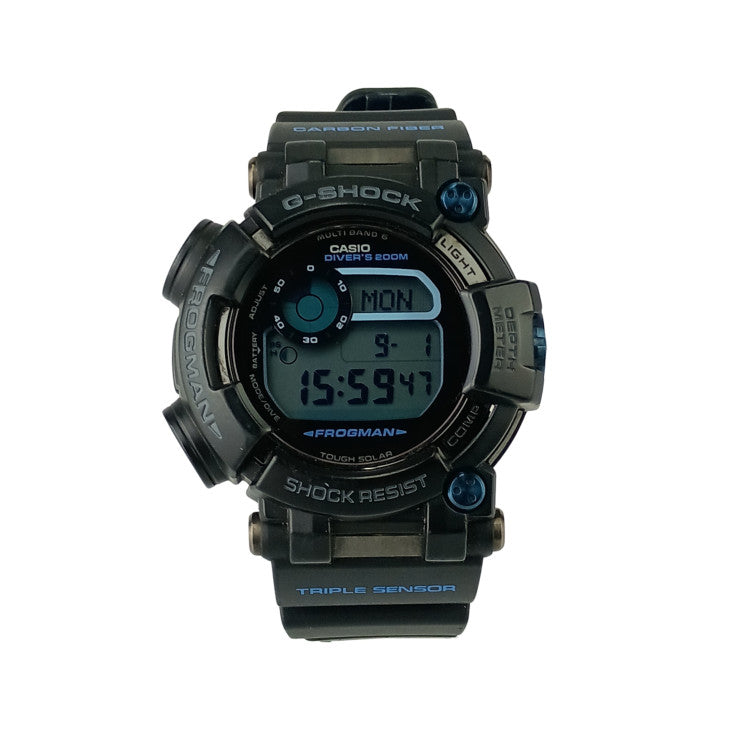 CASIO カシオ 時計 G-SHOCK MASTER OF G - SEA フロッグマン GWF-D1000B-1JF デジタル文字盤 SS ラバー メンズ 美品