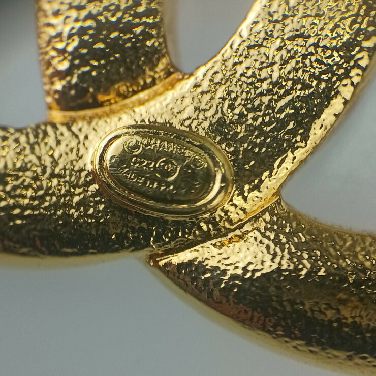 CHANEL シャネル ネックレス ココマークネックレス - ゴールド ピンク メタル レディース 超美品