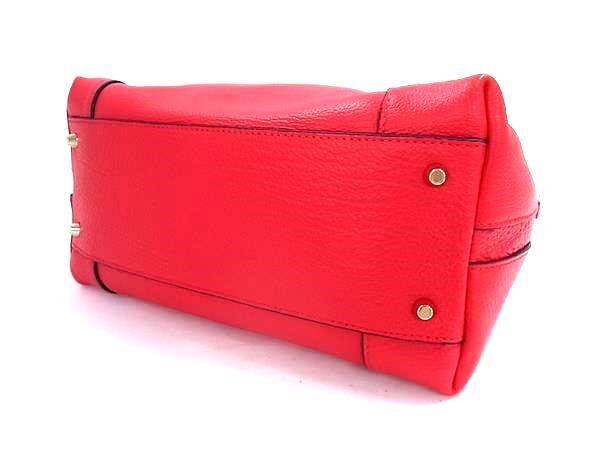 FURLA フルラ ハンドバッグ パイパー レッド レザー レディース ゴールド金具 新品未使用展示品