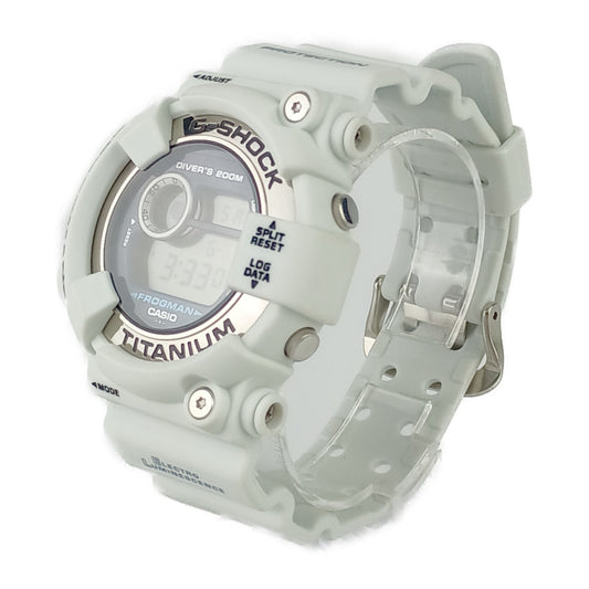 超美品 CASIO カシオ 腕時計 G-SHOCK MASTER OF G - SEA Gショック フロッグマン DW-8200LG-8JR ホワイト系 樹脂 チタン メンズ クオーツ デジタル