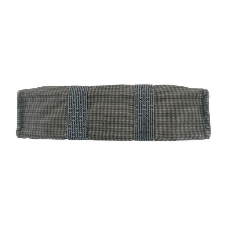 HERMES エルメス トートバッグ エールライン トート MM - グレー シルバー金具 キャンバス ユニセックス ハンドバッグ