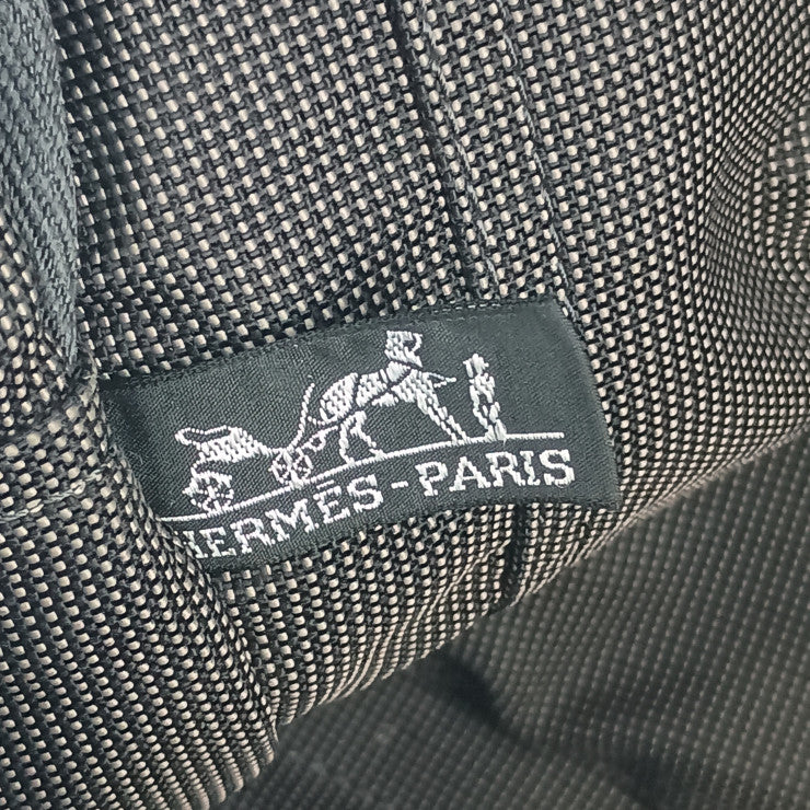 HERMES エルメス トートバッグ エールライン トート MM - グレー シルバー金具 キャンバス ユニセックス ハンドバッグ